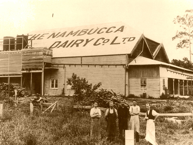 Butter Factory North side of river Circa 1912